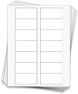 140 Labels for Spice Bottles, 3 x 1.5 inches, 100% Recycled White, 10 Sheets