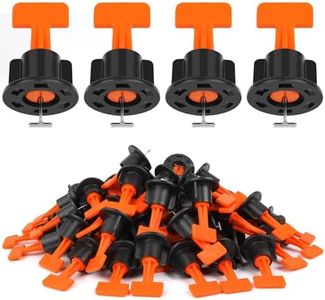 Flintronic Niveleur de Carrelage, 80 Pièces Nivellement Carrelage Niveleur, Nivellement pour Carrelage avec 2 Clés Spéciales, Aides à La Pose De Carrelage pour le Bricolage et les Professionnels