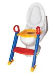 Mummy Hug Baby Toddler Ladder Step Potty Training Toilet Seat/Potty Train Ladder Toilet seat/Foldable Toilet Training Ladder Space Saving/Gripper Handles for Stability and Confidence.