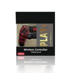 Play+ Controller Compatible with PS-4/Slim/Pro SPDM/Black/RED with Double Vibration/6-Axis Motion Sensor/Audio Function. (P5 ED)