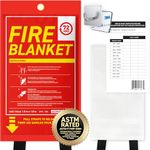 72HRS Fiberglass Fire Blanket - Fire Blanket for Home, Kitchen Fire Blanket | Fire Extinguishers Home | Essential Fire Safety Tool, Emergency Fire Blanket Canada | (1PC 1.0x1.0m 40"x40")