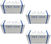 2 Boxs (100 Pcs/Box) Disposable Socks One Time Use Ankle Hygienic NYLON Sox For Shoes Try Box (4 Box, Black)