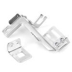 Throttle Cable Bracket, 2pcs Throttle Brackets Billet Kickdown Chrome Kickdown Cable Bracket Kit Fits for Chevy SBC BBC Holley