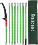 Scalebeard Manual Pole Saw,7.8-26 Ft Extendable Pole Saws for Tree Trimming with Sharp Steel Blade,Lightweight & High Strength Pole Pruner for High Reach Trimming,Palm Tree Maintenance(Bags Included)