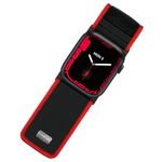 Tefeca Fortitude Elite Series Ultrawide Band Compatible with Apple Watch Ultra/Ultra2 Series 9/8/SE2/7/6/SE/5/4/3/2/1,49mm/45mm/44mm/42mm (Label Red, M/L for 49mm/45mm/44mm/42mm)