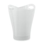 Umbra 082857-661 Garbino Small Trash/Waste Can ââ‚¬â€œ Polypropylene ââ‚¬â€œ Metallic White