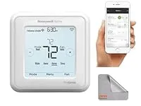 Honeywell TH6220WF2006/U Lyric T6 Pro Wi-Fi Programmable Thermostat with Stages Up to 2 Heat/1 Cool Heat Pump or 2 Heat/2 Cool Conventional with Playhardest Cloth Bundle