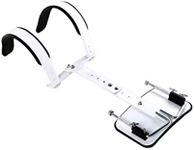 1 Adjustable Snare Drum Aluminum Back Frame, Marching Snare Drum Backing, Percussion Drum Snare Shoulder Strap, Snare Drum Supplies (White)