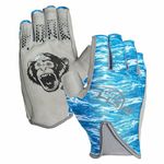 Fish Monkey Pro 365 Guide Glove M Blue Water Camo