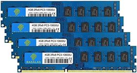 Rasalas 16GB Kit (4x4GB) DDR3 1333MHz PC3-10600 PC3-10600U Non ECC Unbuffered 1.5V CL9 2RX8 Dual Rank 240 Pin UDIMM Desktop Memory Ram Module