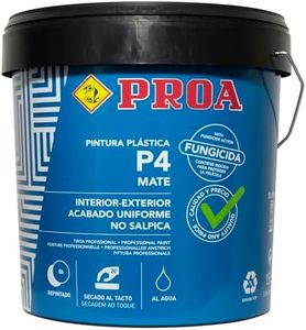 Pintura interior-exterior mate P4, Gran cubrición, Paredes Techos Fachadas 23 KG