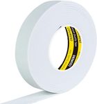 COUMENO Single Sided Strong Self-Adhesive Foam Tape Strips 1inX16.4FT, White Weather Stripping for Door/Window Seal, Gap Insulation, DIY Homeowners Easy Install (0.12in Thickness)