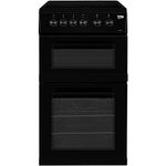 Beko KDC5422AK A Rated 50cm Twin Cavity Electric Ceramic Cooker Black 4 Burners