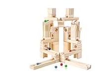 Marble Run Toys, 60 Pieces Wooden C