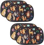 Enovoe Colorful Cartoon Animal Design Car Window Shade for Baby - (2 Pack) 19"x12" car Shades for Side Windows Baby - car Sun Shades Glare and UV Rays Protection for Child - Window Shades for car Baby