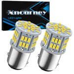 Xnourney P21/5W 1157 BAY15D Led Brake Light Bulb, 12V-24V 7528 2357 2057 BAY15D LED Replacement Light Bulb for Brake Tail Light for Car RV Trailer Boat, 54SMD 3014 Chipset White light, 2PCS