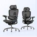 SIHOO Doro C300 V2 Ergonomic Office Chair, Mesh Desk Chair with 8D Armrests & Rotating Lumbar Support, Breathable Computer Chair with 3D Headrest, Seat Depth Adjustment & Tilt for Home Office