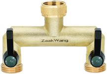 ZaakWang Brass Garden Hose Splitter