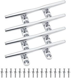 YANYUCB Boat Cleat Open Base 316 Stianless Steel Hardware Dock Cleat Mooring Marine for Boat,Decor,Yacht,Deck (15 Inch 4 Pack)