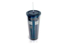 DOCTOR WHO TARDIS 220oz Tumbler Travel Cup w/ Lid and Straw