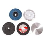 Ocnvlia 5Pcs 75mm Cutting Disc for 10mm Bore Angle Grinder Flat Flap Grinding Wheel Sanding Pads Milling Tool