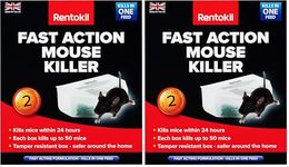 RLPSF135 Rentokil Fast Action Mouse Killer, multicolored, 2 pieces (Pack of 2)