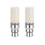 Akynite B22 LED Corn Light Bulb 12W Cool White 6000K 1450LM, AC 230V, Bright Bayonet Fitting Corn LED Equivalent B22 100W Halogen, BC LED Ceiling Light Bulb, Not Dimmable, 2PCS