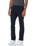 Amazon Essentials Men's Athletic-Fit Casual Stretch Chino Trousers (Available in Big & Tall), Black, 40W / 32L