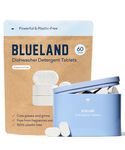 BLUELAND Dishwasher Detergent Tablet Starter Set - Plastic-Free & Eco Friendly Alternative to Liquid Pods or Sheets - Natural, Sustainable - 60 Washes