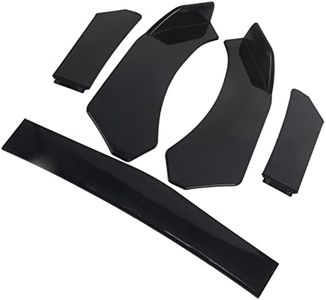 Difusor De Labio De Parachoques Delantero, 5 Uds. Kit De Cuerpo De Labio De Parachoques Delantero Universal Divisor De Labios Spoiler Difusor Canard Protector Para Coche, Negro