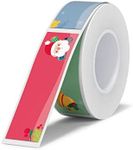NIIMBOT Thermal Label Stickers (0.55''x1.96'') 130 Sheets/Roll with Christmas Elements, Personalized Refill Tape for D11/D110/D101 Label Makers, Waterproof