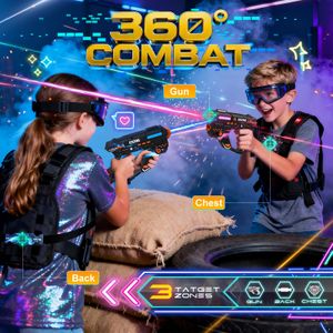 VATOS Rechargeable Laser Tag Set – Multiplayer Infrared Blasters