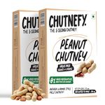 Chutnefy - 5-Second Instant Peanut/Singdana/Mumfali Chutney - Pack of 2 Each Pack Serves (5-6) | Home Style Delicious & Ready-to-Eat Chutneys| 100% Natural Ingredient | No Preservatives or Additives