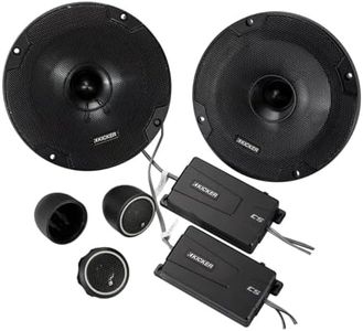 Kicker 46CSS654 Car Audio 6 1/2" Component Full Range Stereo Speakers Set CSS65