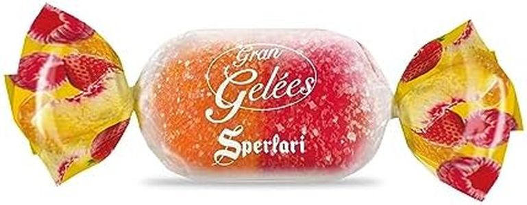 Sperlari Candies Gran Duetto Orange, Peach & Raspberry Italian Fruit Nectar Jelly Candy - Gluten Free, No Artificial Coloring, Individually Wrapped Gummy Candy - Fruit Gummies Made In Italy 1 KG Bag