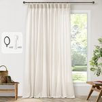 Pinch Pleated Extra Wide Linen Curt