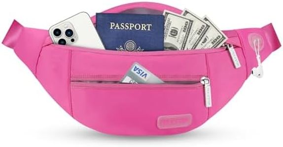 MAXTOP Fanny Packs for Women Mom Rose Red Belt Bag with 4-Zipper Pockets