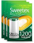Sweetex Tablets, Zero Calorie, 1200 Tablets X 3, 3600 Tablets Total, Sugar Free, Sweetener Tablets, Sweet, Granulated Sweetener, Helps Reduce Sugar Intake, Sugar Substitutes, Baking Supplies