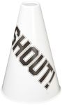 Amscan (Amsdd) Plastic Megaphones Party Noisemakers Favours, White Megaphone, 6 Pieces