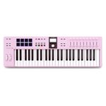 Arturia KeyLab Essential 49 mk3 Rose Quartz Edition – 49-Key USB-C MIDI Keyboard Controller with Pads, Faders, DAW Integration, Analog Lab Pro & Ableton Live Lite