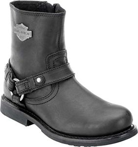 HARLEY-DAVIDSON FOOTWEAR Men's Scout Leather Motorcycle Harness Casual Boot, Black, 10.5 M US