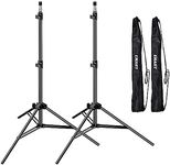 EMART Light Stands 7ft (2.1m) Aluminum Photography Tripod Stand 2 Pack with Case, Portable Photo Studio Stand for Softbox, Umbrella, Video Shooting, Speedlight, Flash