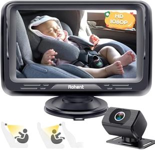 Baby Car Mirror HD 1080P Monitor Camera Crystal Night Vision Back Rear Facing Seat Infant Travel Safety Kit Rohent N06