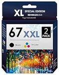 HP 67XL Black and Tri-Color 2 Pack 