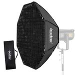 Godox Octagon Softbox 47" 120cm Bowens Mount and Honeycomb Grid Softbox for Monolight Photo Studio Strobe Lighting