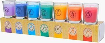 Chakra & Luck Votive Candles Scent Pack of Aromatherapy Candle Set Eucalyptus Candle Lavender Candle Rose Candle Jasmine Candle Cedar Candle, Lotus and Ylang Ylang Home Scent