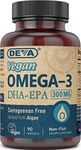 Deva Vegan Omega-3 DHA-EPA Softgels (300 Mg)-90