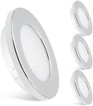 Dream Lighting 2.5W Interior LED Recessed Down Light-Warm White- Chrome-12V DC Cabinet Lamps for Caravan RVs Boats Motorhome Auto Pack of 4 …