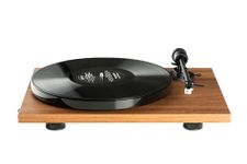 Pro-Ject E1 BT, Plug & Play Entry-Level Turntable with Built-in Bluetooth Transmitter & Phono Preamplifier, Electronic Speed Switching, Anti-Skating Preset, Fitted with AT3600L Cartridge (Walnut)