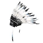 Ruiqas Native American Headdress Indian Style Headdress with Elastic Band for Kids Adults Halloween Party Photo Props